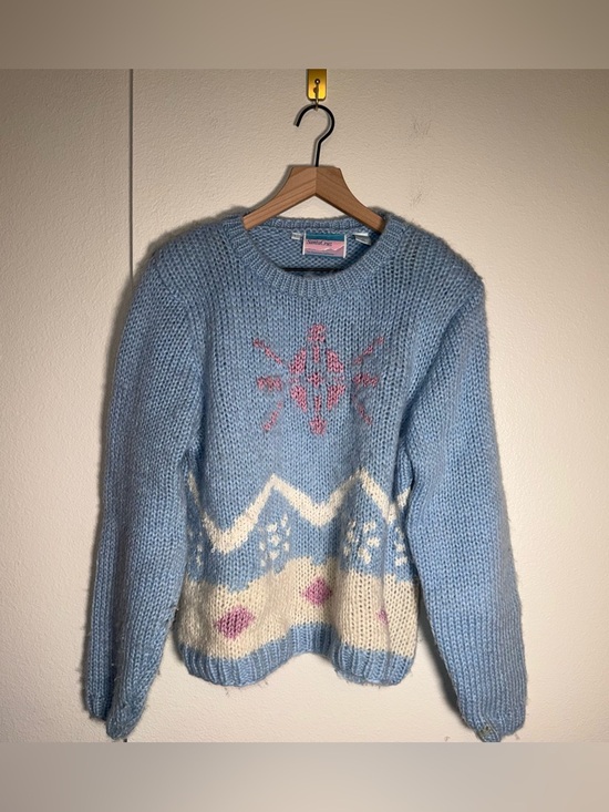 Santa Cruz Gems Sweaters - VINTAGE SANTA CRUZ SAN FRANCISCO chunky knit wool blend pastel cozy sweater L